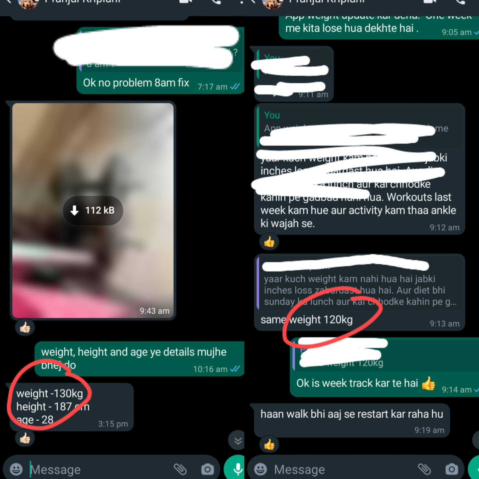 Pranjal Kriplani WhatsApp check-in